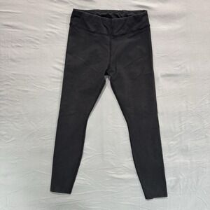 PACT Leggings Women's Large Organic Cotton Stretch Black Crop